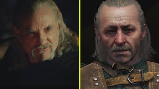 The Witcher TV Series Season 2 vs Books vs Games Witcher 3 amp Gwent Character Look Comparison [upl. by Navert672]