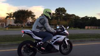 Ninja 300 Exhaust Sounds  Fire [upl. by Bodi]