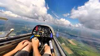 Gliding Lesson  Great soaring day and training flight [upl. by Atteyek]