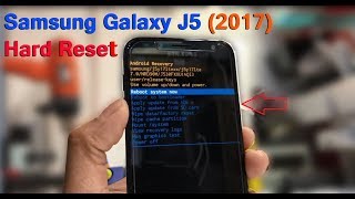 Samsung galaxy J5 2017 Hard Reset [upl. by Eirrol]