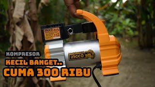 Bisa untuk pompa ban mobil bagaimana untuk woodworking  review mini kompresor DC12V INGCO 140PSI [upl. by Etteniotnna]