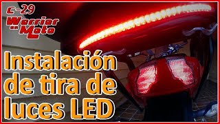 Como colocar Luces Led en el Stop de tu Moto  Pulsar As200  Warrior En Moto  Motovlog 29 [upl. by Elston]