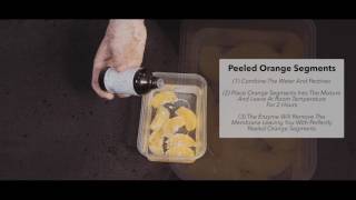 Enzyme Peeled Orange Segments Using Pectinex [upl. by Mariana]