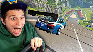 Mit 300kmh über die XXL AUTO SPRUNGSCHANZE  BeamNG [upl. by Tomasine]