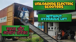 Electric Vehicle Ramp Design amp Unloading  Cheapest Trick [upl. by Iadrahs]