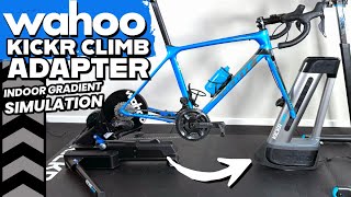 Wahoo Kickr CLIMB Adapter Review  Kickr MOVE with Gradient Simulation [upl. by Atsirt502]