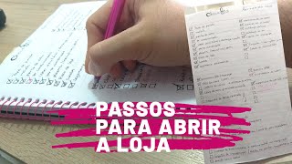 Planejamento para abrir a Loja Física  CHECKLIST [upl. by Gosselin]