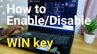 How to EnableDisable WIN Key in Armoury Crate  ASUS TUF amp ROG Gaming Laptop  Windows 10 amp 11 [upl. by Abil]