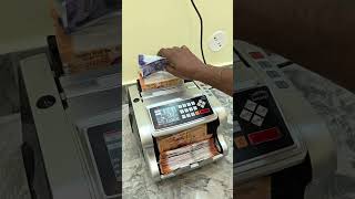 Note Counting Machine Overload Overflow money doller note fast trending youtube shorts fun [upl. by Anuayek]