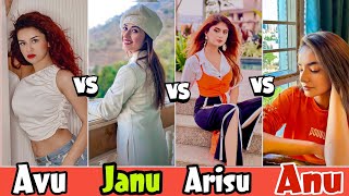 Avneet Vs Jannat Vs Anushka Vs Arishfa  HAVE A GOOD DAY  TikTok Video  Reels Song [upl. by Aramanta486]