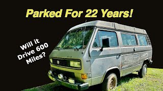 Forgotten 1987 Volkswagen Vanagon Syncro Westfalia Will it RUN AND DRIVE 600 Miles after 22 YEARS [upl. by Einneg258]