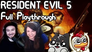 Resident Evil 5  CoOp  Full Playthrough with Runebee [upl. by Nauh]