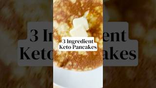 3 Ingredient Keto Cream Cheese Pancakes [upl. by Omrellig]