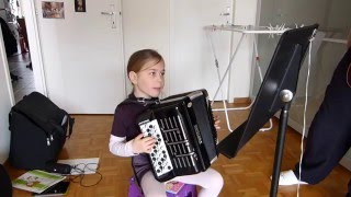 201602 Mia plays quotBambinettequot EBasiles Waltz [upl. by Yecad]