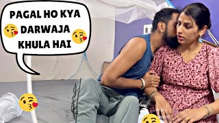 Darwaja band😍 Kissing on Cheeks😘  kiss ki baarish  Prank on Wife  🙈  CheTNAMIt pRANKs [upl. by Keg259]