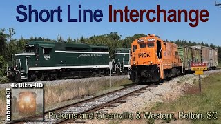 7e4k Short Line Interchange Pickens and Greenville amp Western Railways Belton SC 05122020 [upl. by Garate]