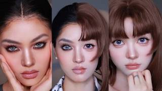 ENG【优缺点化妆法｜缺点变亮点】 欧美混血骨相感妆容教程 Mixedrace style Makeup Tutorial ｜April的草莓啊 [upl. by Lord844]