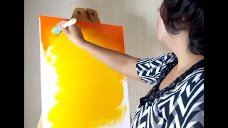 Como Pintar Un Cuadro Con Pintura Acrilica  PAINTING TUTORIAL Acrylic For Beginners [upl. by Jana170]