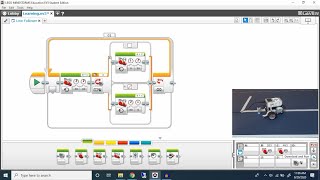 Following a Line with Lego Mindstorms [upl. by Pilihp213]