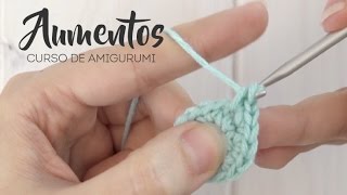 Curso Amigurumi Aumentos con punto bajo [upl. by Lew]