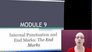 English 098 Module 94 End Marks Periods Question Marks and Exclamation Points [upl. by Tnelc]