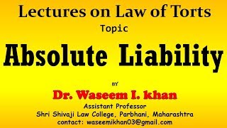 Absolute Liability  Bhopal Gas Leak Case [upl. by Eirret]