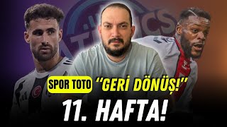 ŞÜKÜR KAVUŞTURANA 11 Hafta Spor Toto Tahminleri  Atistics TV TuttoLig [upl. by Sheree]