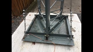 Tilting HAM Radio Antenna Tower  Part 1 [upl. by Huggins749]