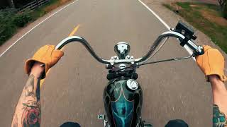 1979 Shovelhead Chopper Ride [upl. by Einwahs]