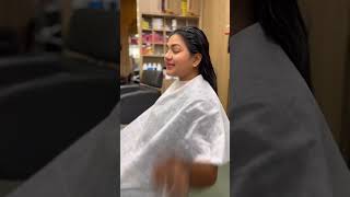 Hair cut and hair spa day 🧖‍♀️ youtube hairspa haircut shorts swv tamil trending [upl. by Anytsyrk]