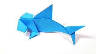 Origami Hammerhead Shark Yukihiko M Oригами おりがみ Oριγκάμι 折纸 摺紙 พับ 종이접기 Paper Crafts [upl. by Torres887]