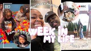 WEEK IN MY LIFE  GETTING OUR PASSPORTS FAMILY DATES HOME DECOR PARK FUN NEW FOODS [upl. by Orianna]