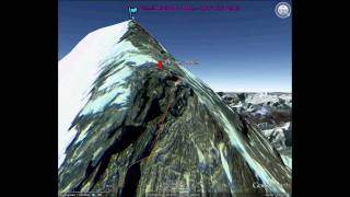 Mount Everest North Ridge Climbing Route in 3D [upl. by Lareneg]