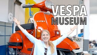 Fantastic Vespa Museum  Tuscany Italy  Piaggio ROCKS 🏍 [upl. by Nylrebmik]