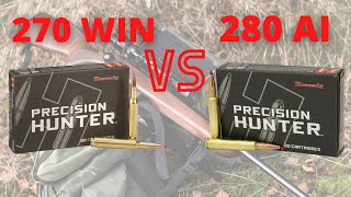 280 Ackley Improved vs 270 Win  Ballistics Comparison [upl. by Lemcke17]