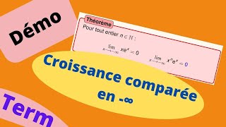 Croissance comparée en ∞ de lexponentielle avec démonstration [upl. by Drof202]