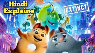 Extinct 2021 Movie Explained in Hindi  TimeTravel Adventure of Flummels  Movie Explaine [upl. by Ninette391]