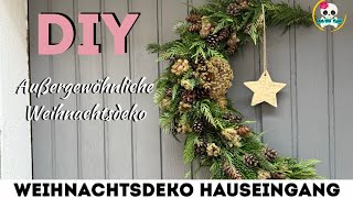 DIY TÜRKRANZ mal anders  WEIHNACHTSDEKO für den HAUSEINGANG [upl. by Walls]