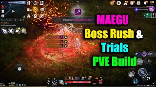 Black Desert Mobile Maegu Boss Rush amp Trials PVE Build [upl. by Byers]