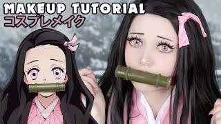 ☆ Nezuko Cosplay Makeup Tutorial Demon Slayer 鬼滅の刃 コスプレメイク ☆ [upl. by Wehttam]