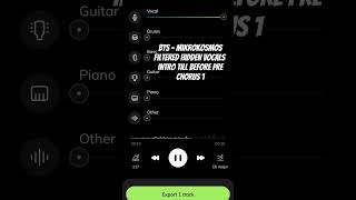 BTS  Mikrokosmos Filtered Hidden Vocals Part 1 bts shorts fyp viral kpop [upl. by Eednim]