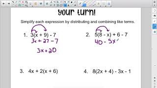 Simplifying Expressions  6th Grade [upl. by Ibba]