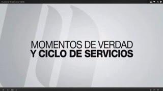 Momentos de Verdad y Ciclo de Servicios [upl. by Yrallam732]