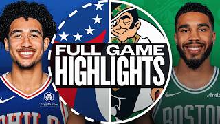 76ERS at CELTICS  NBA PRESEASON FULL GAME HIGHLIGHTS  October 12 2024 [upl. by Aikaz]