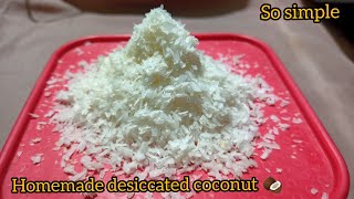 Homemade desiccated coconut In Tamil [upl. by Blanding]