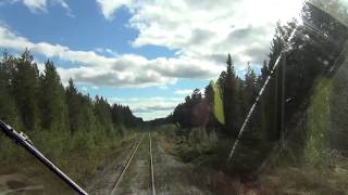 Train Drivers View Inlandsbanan Cab Ride 1 Sweden [upl. by Nola]