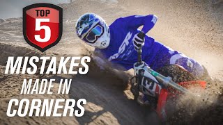 Top 5 Dirt Bike Cornering Mistakes amp Tips to Correct Them [upl. by Ettenal]