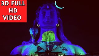 Adiyogi 3D Light Show at Sadhguru MahaShivratri 2021 [upl. by Salena]