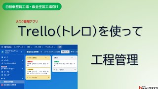 Trelloを使った自動車整備工場のクラウド型工程管理 [upl. by Adnorehs]