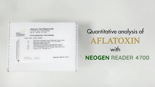 Aflatoxin  ELISA test with Neogen Reader 4700 [upl. by Ariam]